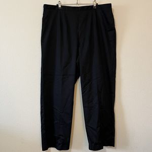 Alfred Dunner Black Classic Fit Cotton Blend Pull On Stretch Comfort Pants 18W